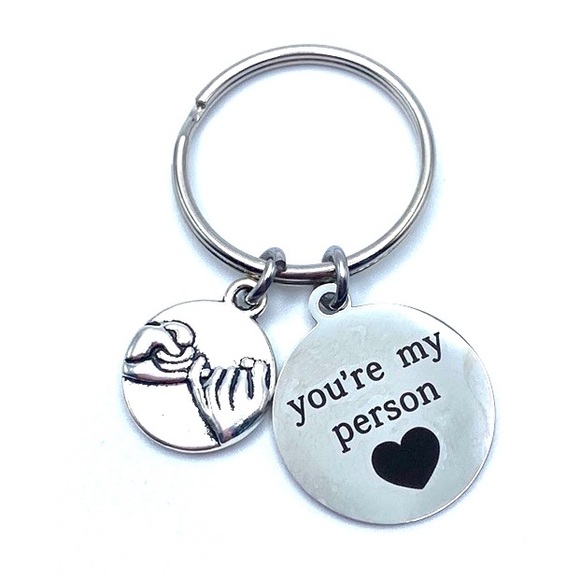 You’re My Person Keychain Best Friend Pinky Swear - Picture 2 of 2